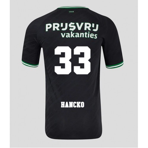 Fotbalové Dres Feyenoord David Hancko #33 Venkovní 2024-25 Krátký Rukáv